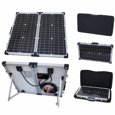 60w 12v Folding solar charging kit